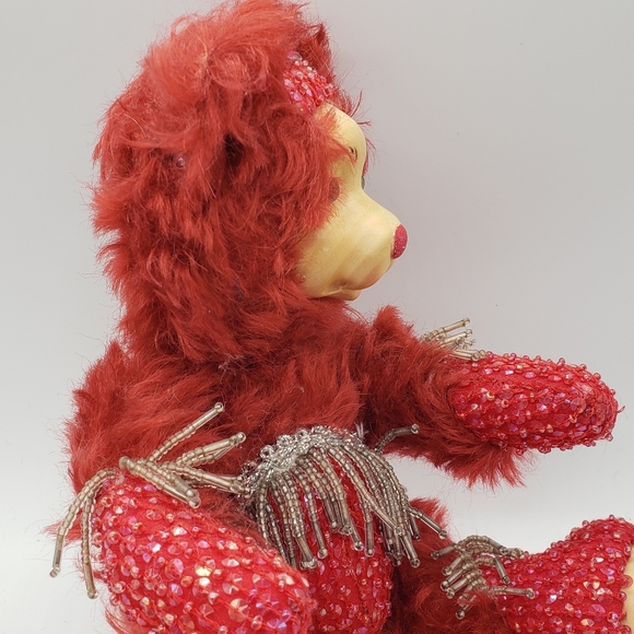 Robert Raikes July Ruby Birthday Bear - Picture 3 of 10